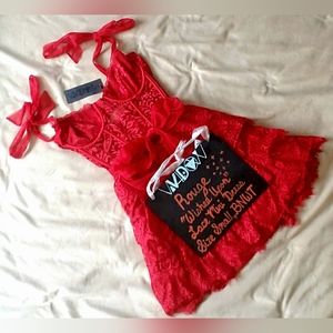 🕷 Widow: Rouge Wished Upon Lace Mini Dress, Size Small, BNWT